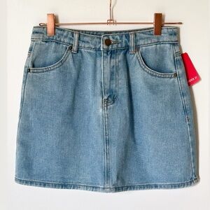 NWT Forever 21 Light Blue Denim Mini Skirt